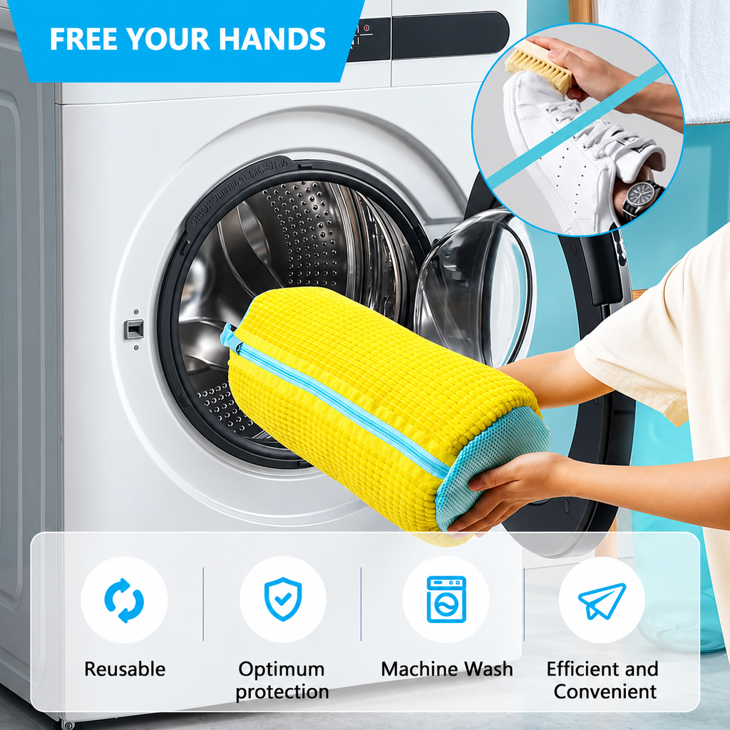 Reusable Shoe Wash Bag for Machine Washing