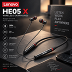 Lenovo - Hanging Neckband Wireless Headphones