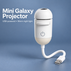 Mini Galaxy Star Projector — 2-in-1 USB Night Light Black