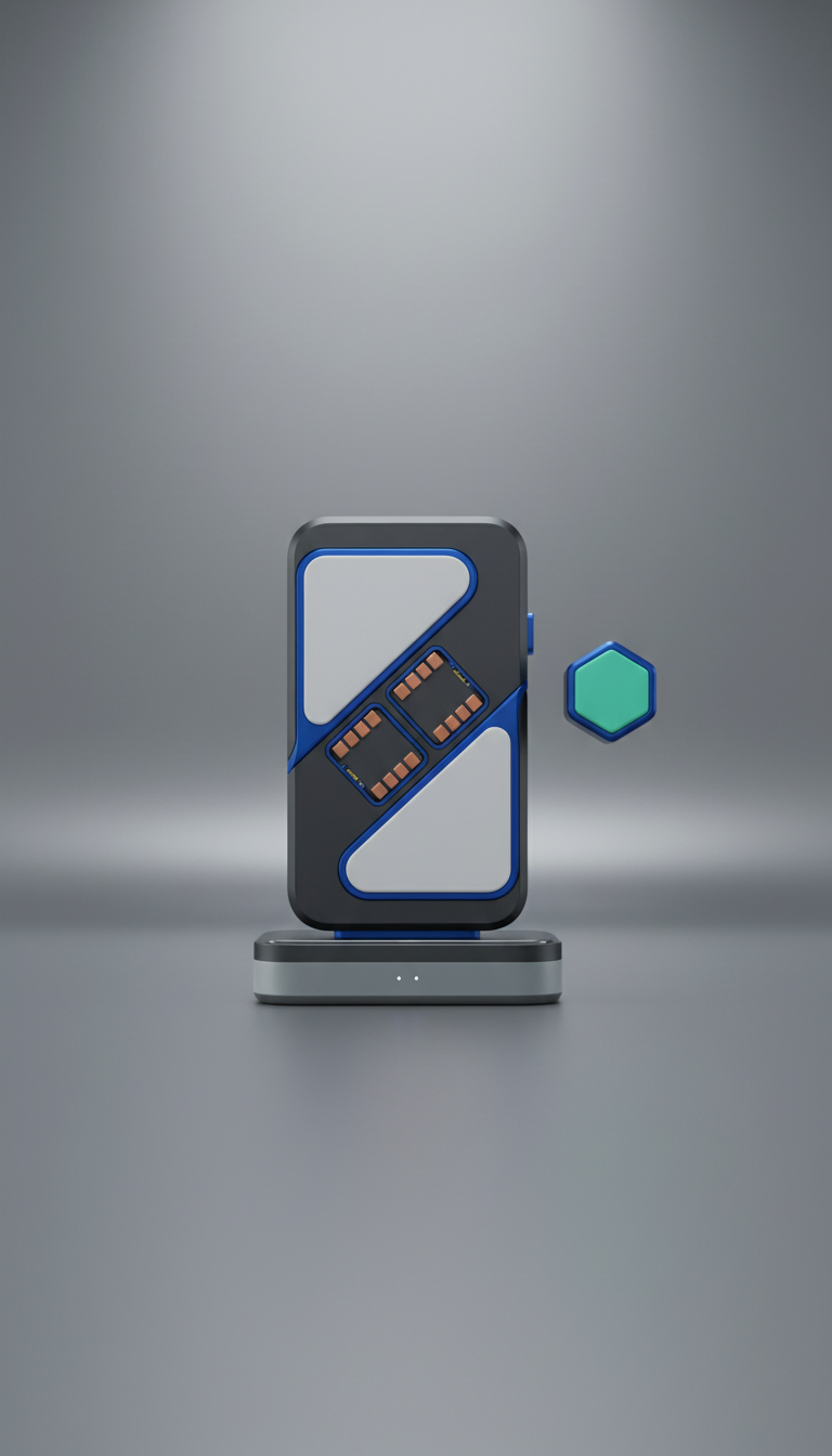 Magnetic charging dock with LED indicators