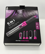 5-in-1 Hot Air Brush Hair Styler – Dryer, Curler, Volumizer & Smoothing Brush