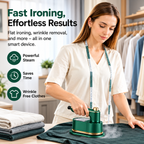 3-in-1 Mini Steam Iron – Portable Clothes Steamer